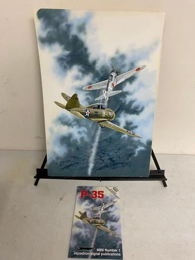Don Greer Painting - P-35 Mini in Action 1994
