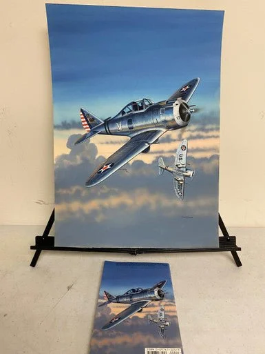 Don Greer Painting - P-35 Mini in Action 1994 (b)