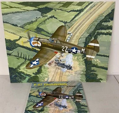 Don Greer Painting - P-47 Thunderbolt in Action 2013