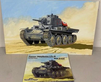Don Greer Painting - Panzer 38(t) Swiss LTL-H Walk Around 2009