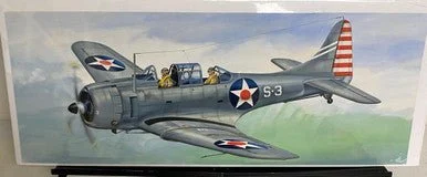 Don Greer Painting - SBD Dauntless in Action 1984
