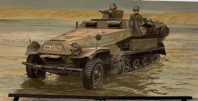 Don Greer Painting - SdKfz 251 in Action 1981