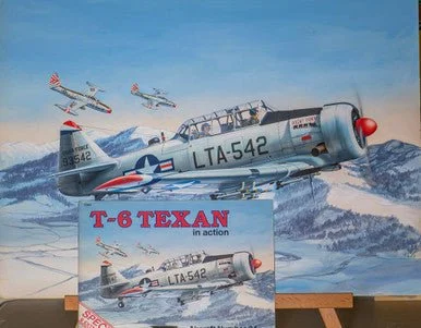 Don Greer Painting - T-6 Texan In Action 1989