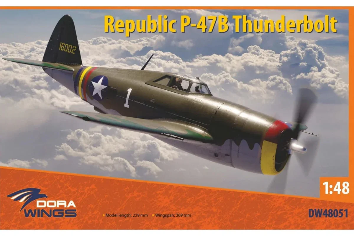 1/48 Dora Wings Republic P-47B Thunderbolt Plastic Model Kit
