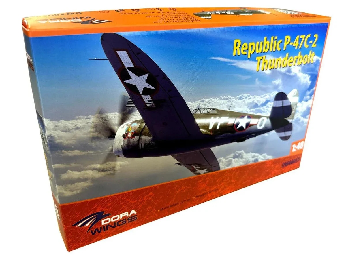 1/48 Dora Wings Republic P-47C-2 Thunderbolt Plastic Model Kit