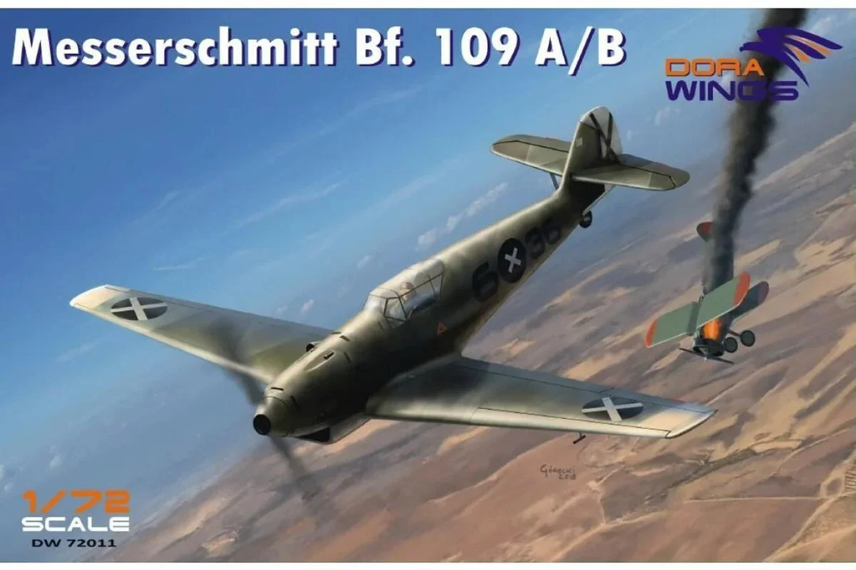 1/72 Dora Wings Messerschmitt Bf109A/B Legion Condor Aircraft