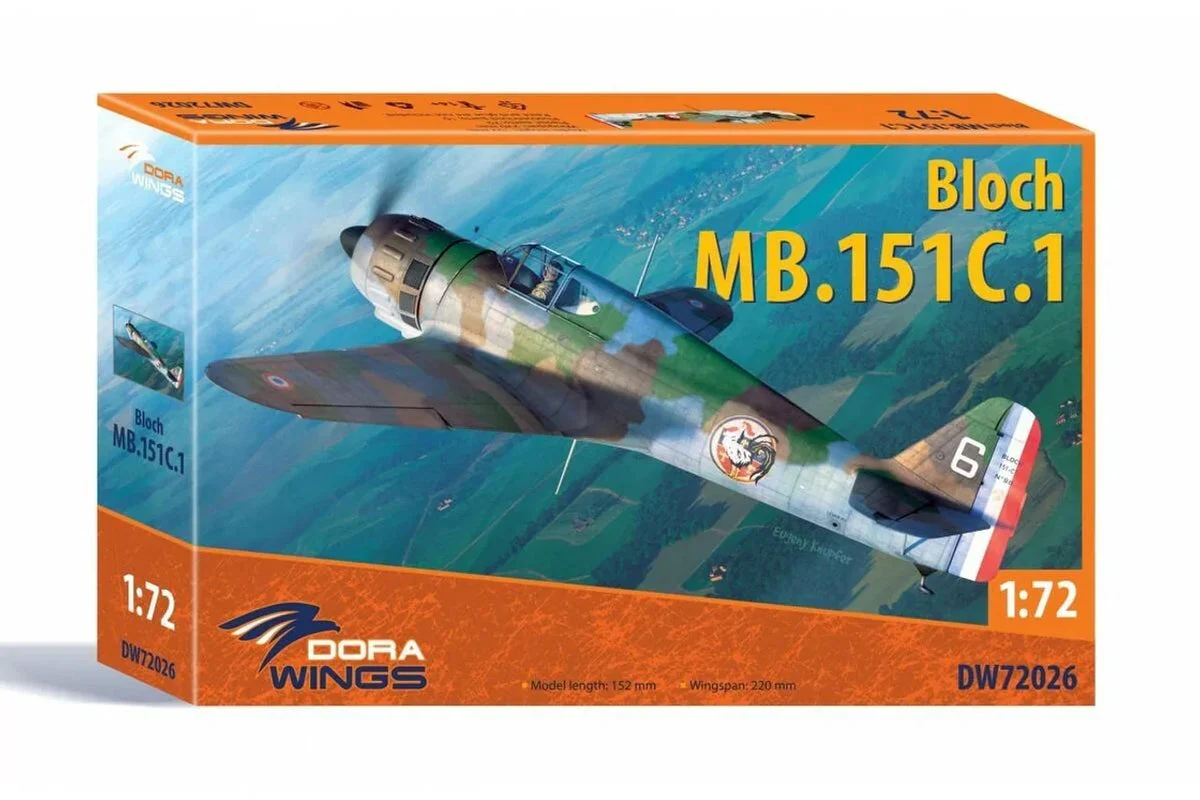 1/72 Dora Wings Bloch MB151C1 Fighter