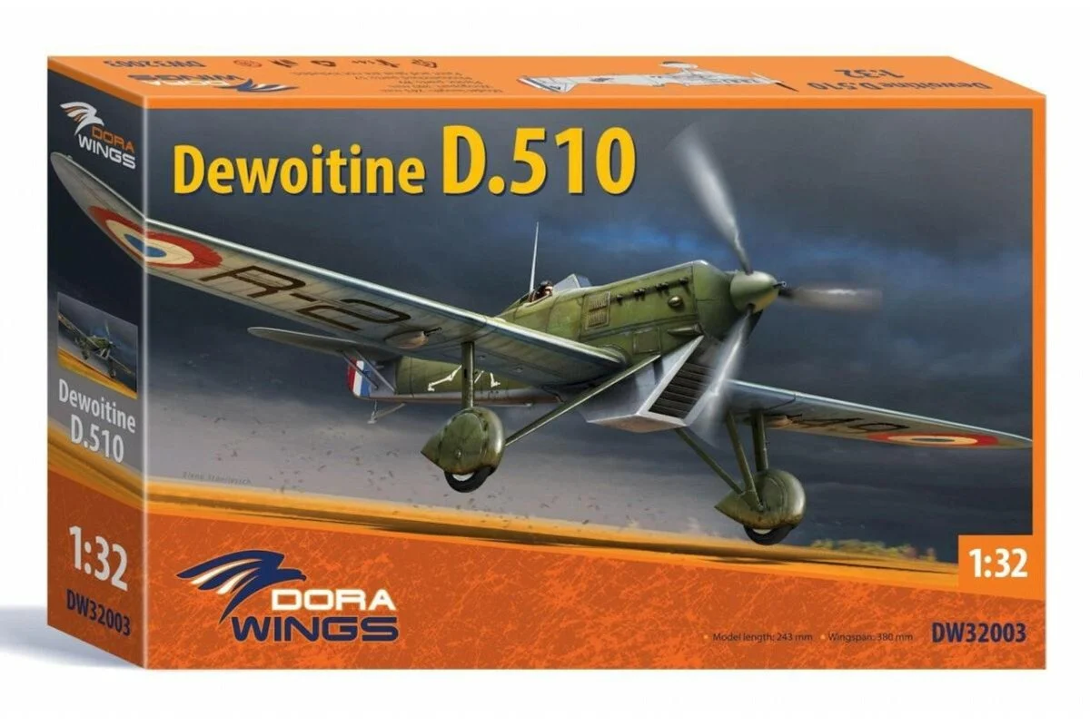 Dora Wings 1/32 Dora Wings Dewoitine D510 French Air Force Monoplane Fighter