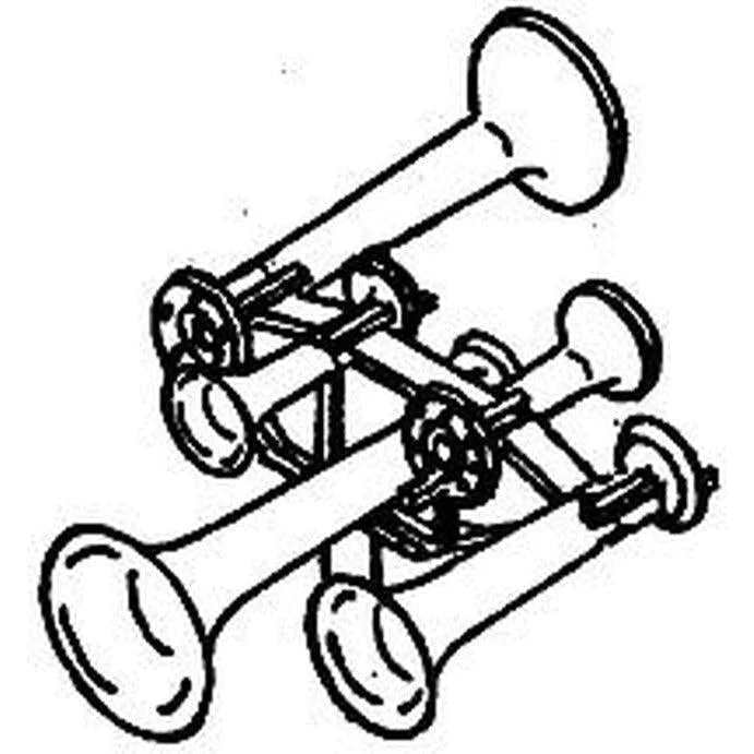 Details West Leslie Air Horns RS-ST-RF, 5-Chime