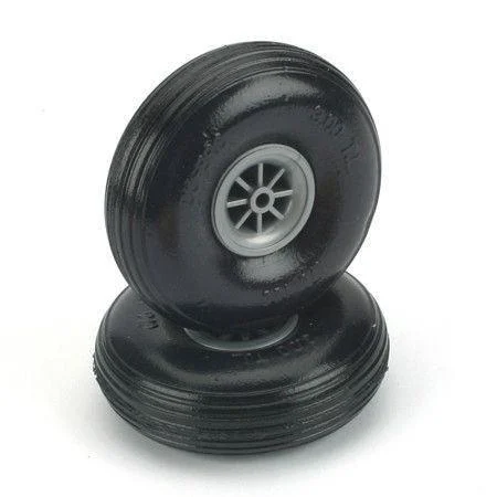 DU-BRO 2.25" Chrome Treaded Wheel - 225TL
