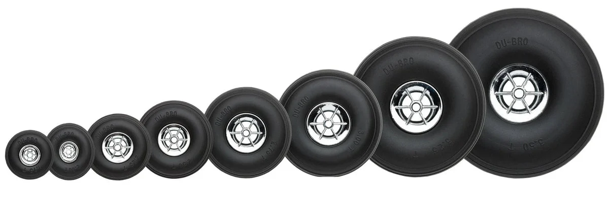 DU-BRO 2.75" Chrome Treaded Wheel - 275TC