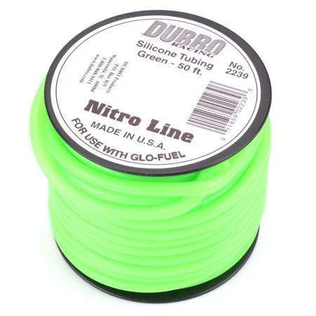 DU-BRO 50" Green Nitro Line Silicone Fuel Tubing - 2239