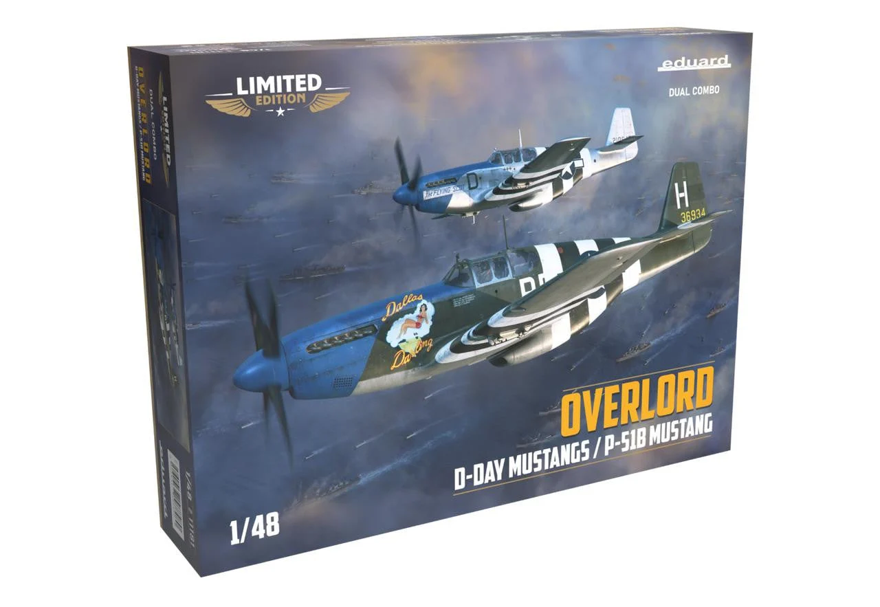 Eduard 1/48 Eduard P-51B Overlord D-Day Mustangs Combo Plastic Model Kit