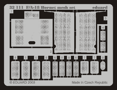 1/32 Eduard F/A-18 Hornet Mesh Set for Academy