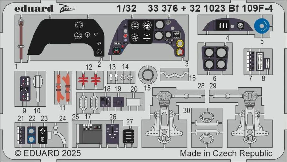 1/32 Eduard Bf 109F-4 Zoom set for HOBBY 2000 / HASEGAWA