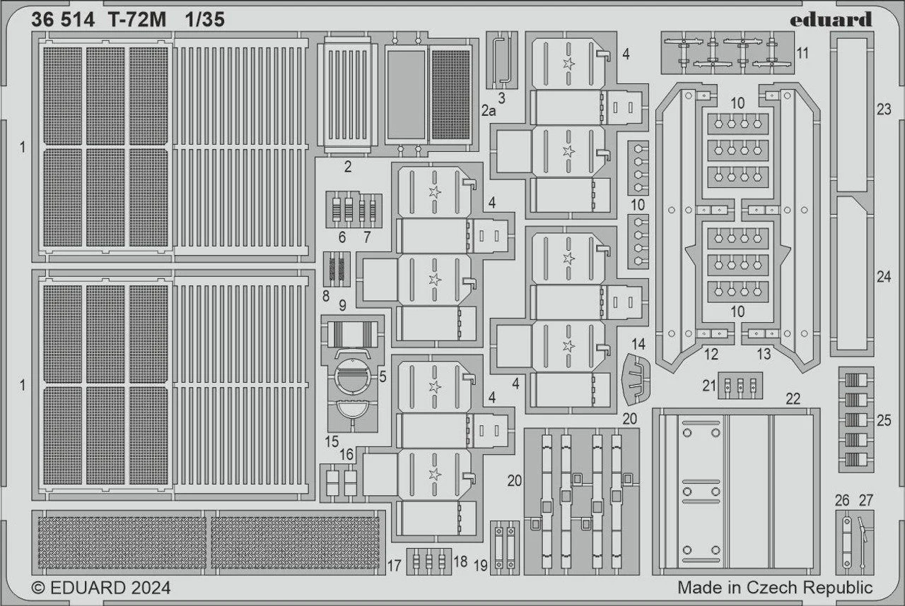 Eduard 1/35 Eduard T-72M Photo etched set