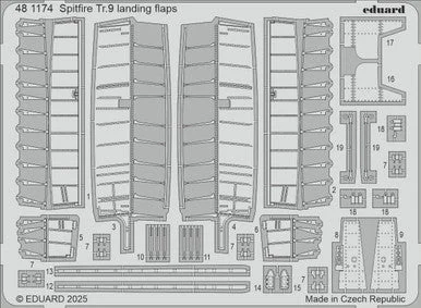 1/48 Eduard Spitfire Tr.9 landing flaps
