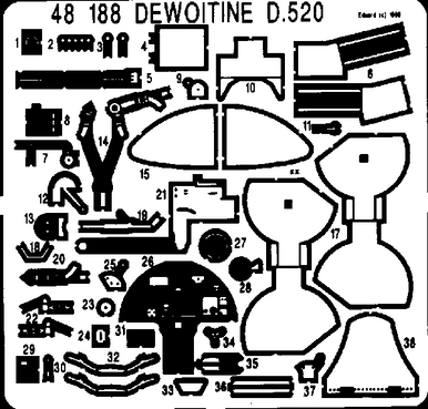1/48 Eduard Dewoitine D520 for TAM