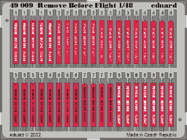 1/48 Eduard Remove Before Flight (Pre-Painted)