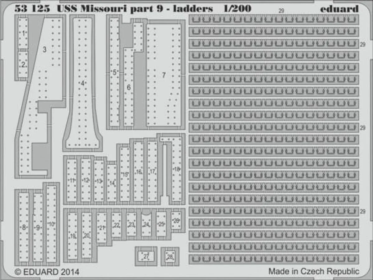 1/200 Eduard USS Missouri Ladders Pt.9 for TRP