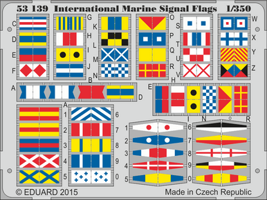 1/350 Eduard International Marine Signal Flags (Pre-Painted)