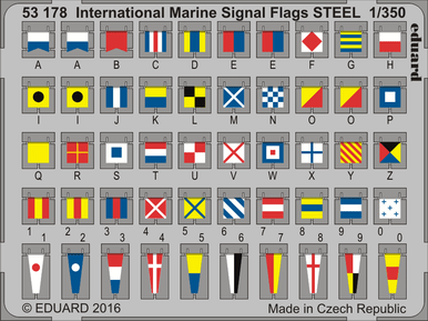 1/350 Eduard International Marine Signal Flags Steel (Pre-Painted)