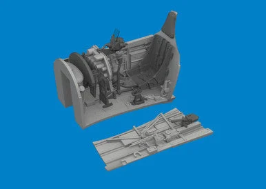 1/48 Eduard P-40E cockpit w/ late seat 3D