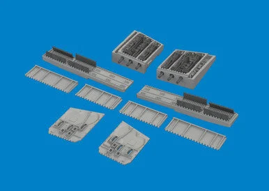 1/48 Eduard P-40N gun bays (6 guns) PRINT