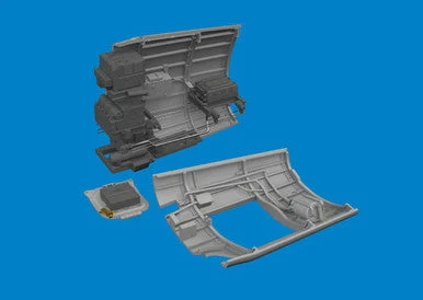 1/48 Eduard P-40N radio compartment PRINT