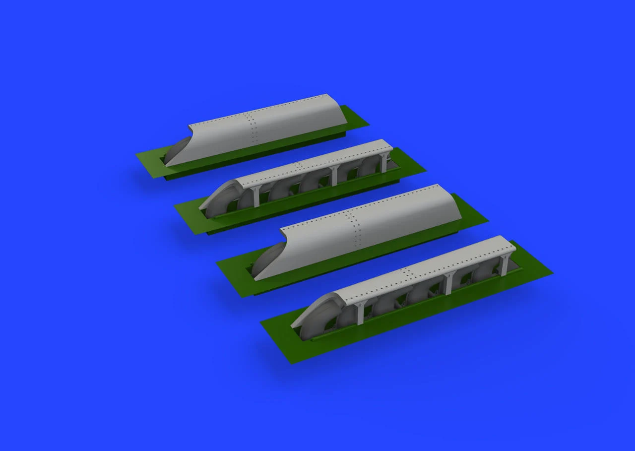 Eduard 1/72 Eduard Me 410 exhaust stacks PRINT 1/72