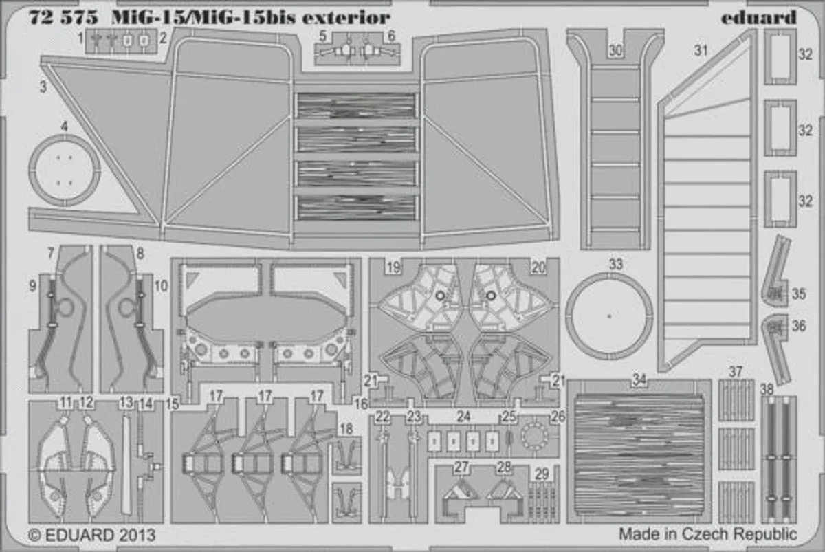 1/72 Eduard MiG-15/MiG-15bis exterior for Eduard