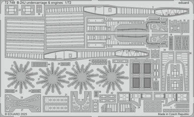 1/72 Eduard B-24J undercarriage & engines