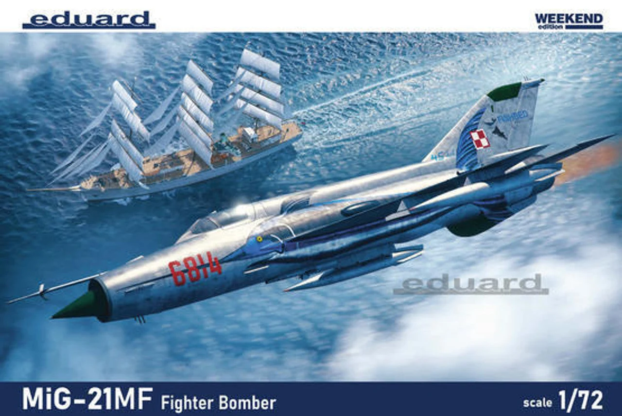 Eduard MiG-21MF Fighter-Bomber Weekend Edition – 1:72 Scale Plastic Model Kit
