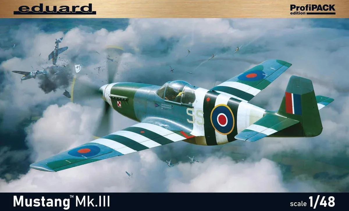 1/48 Eduard P-51 Mustang Mk.III Profipack Plastic Model Kit