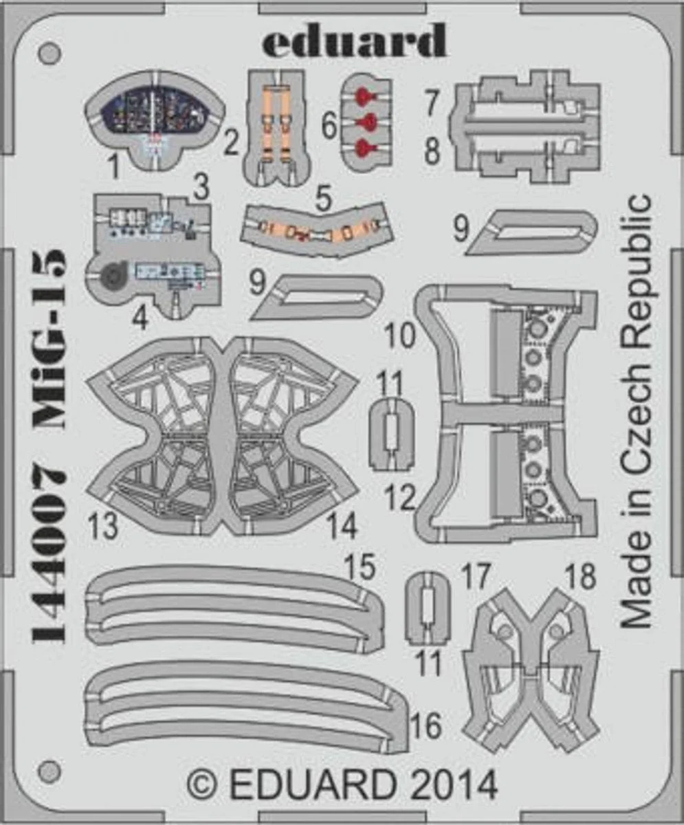 Eduard 1/144 Eduard MiG15bis for EDU (Pre-Painted)
