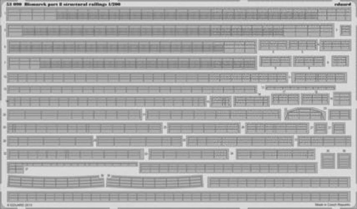 Eduard 1/200 Eduard Bismarck Structural Railings Pt.8 for TRP