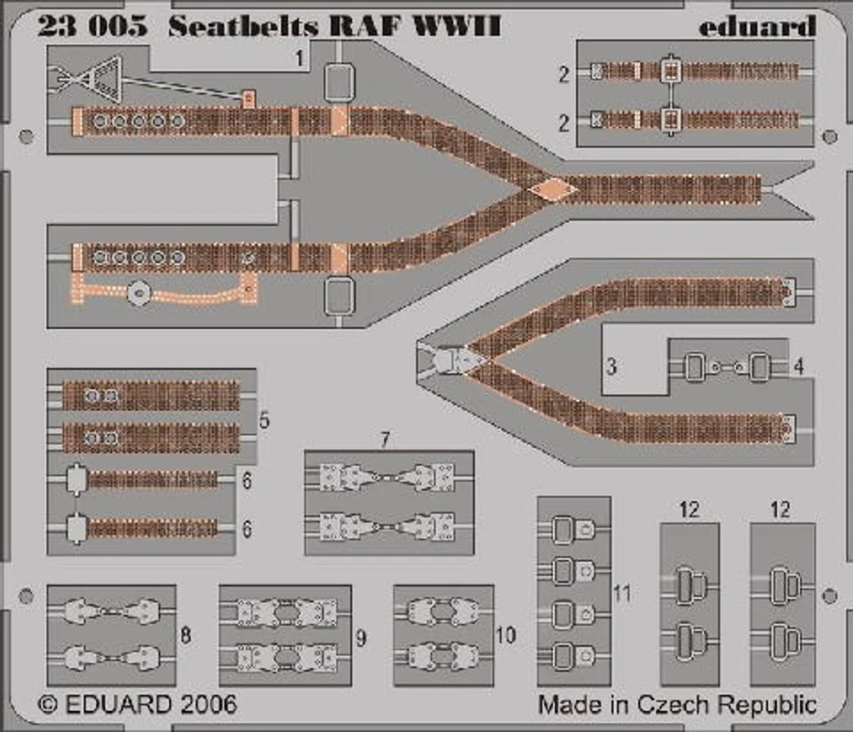 Eduard 1/24 Eduard Seatbelts RAF WWII (Pre-Painted)