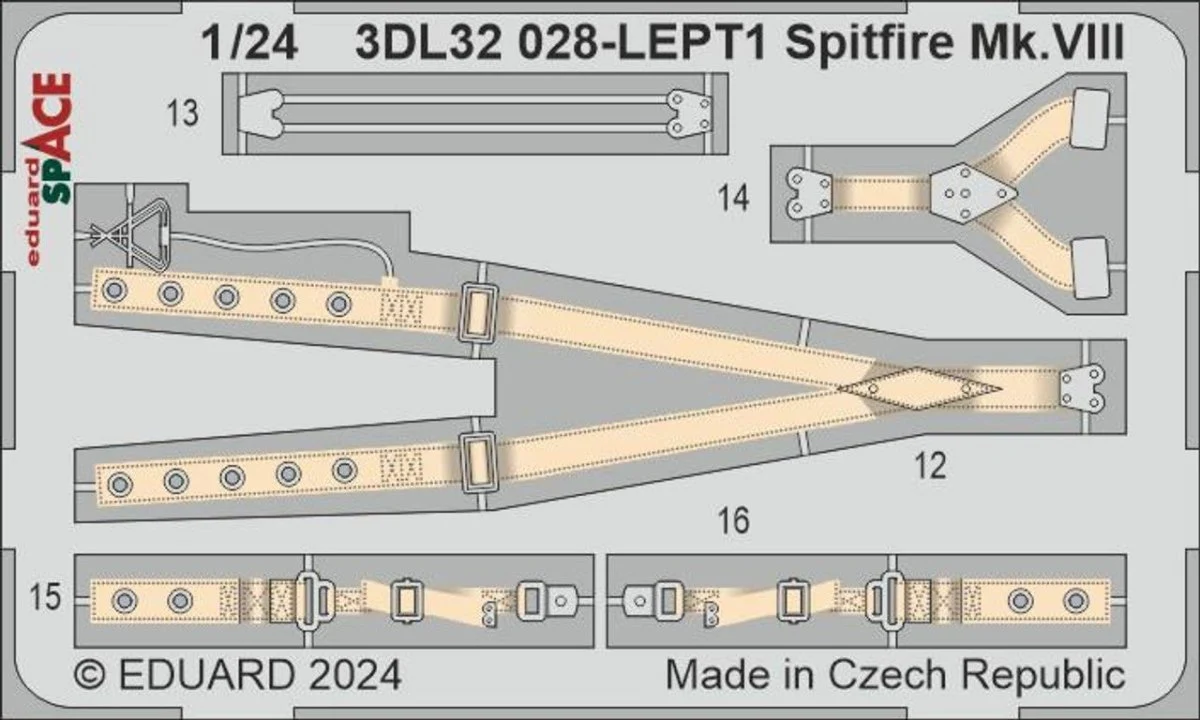 Eduard 1/24 Eduard Spitfire Mk.VIII SPACE SPACE for AIRFIX