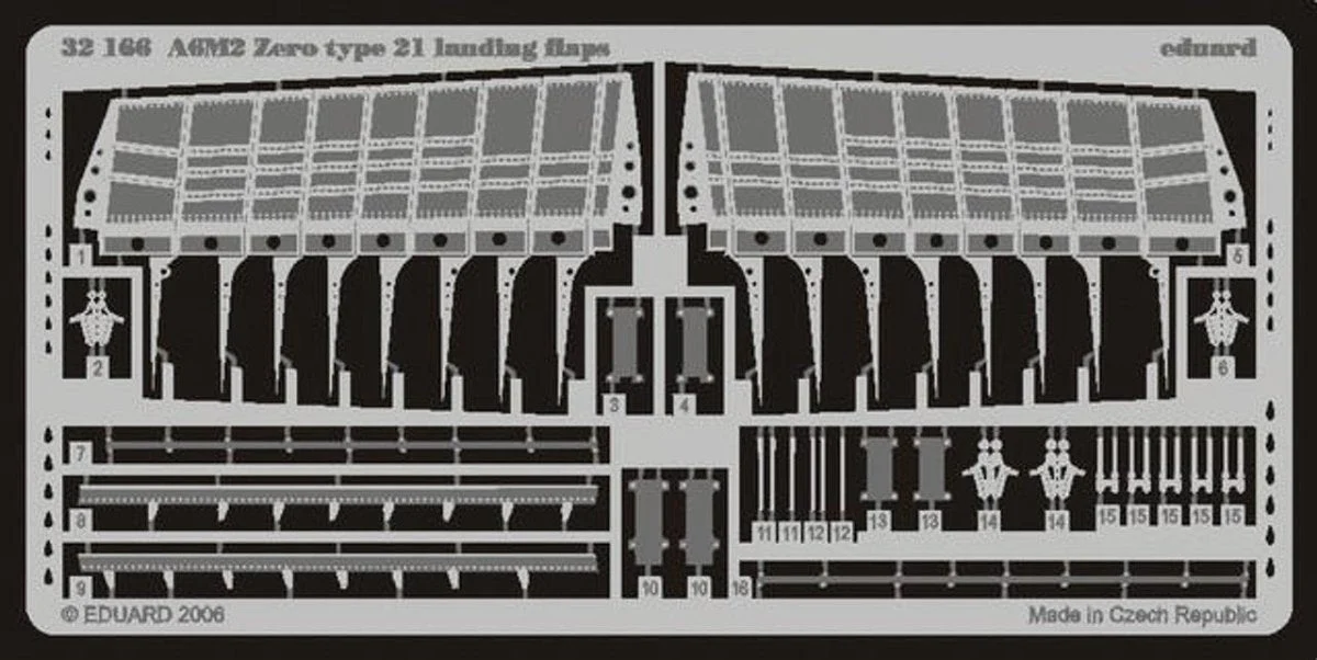 Eduard 1/32 Eduard A-6M2 Zero Type 21 Landing Flaps for TAM