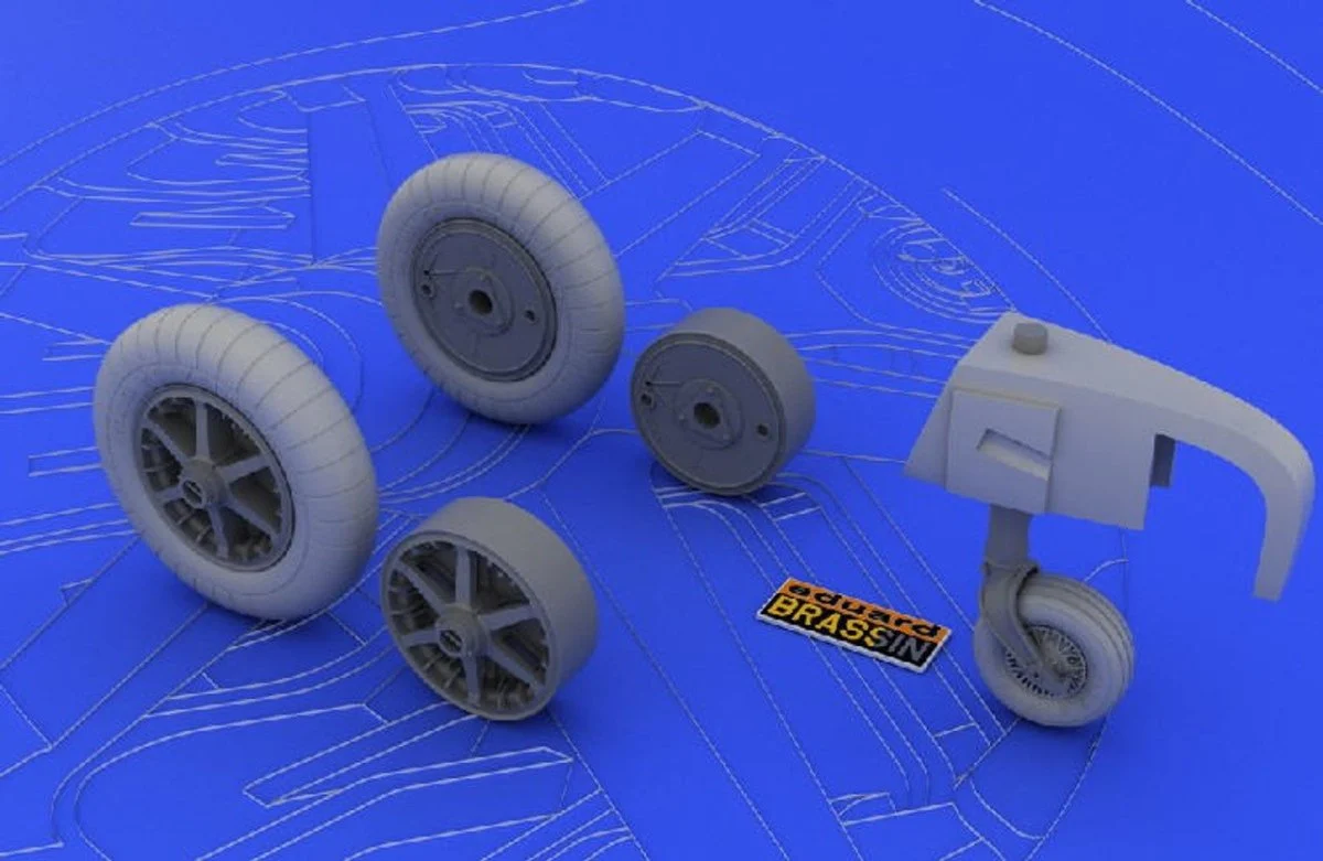 Eduard 1/32 Eduard Bf109E Wheels for EDU (Resin)