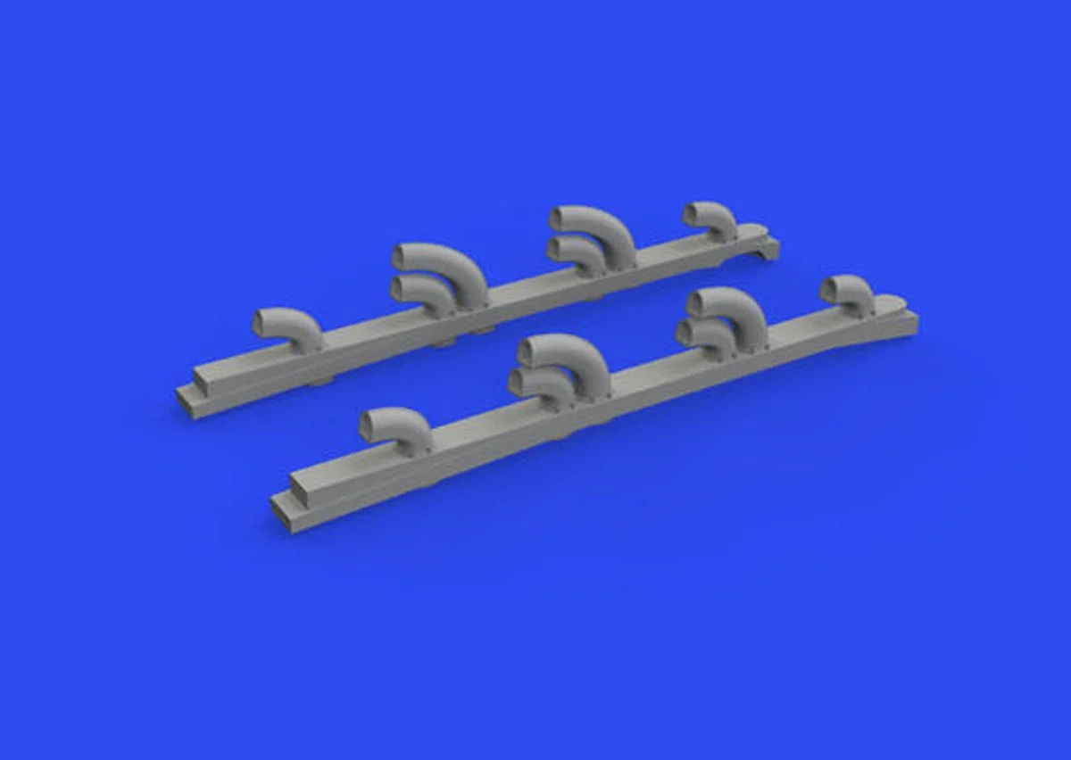 Eduard 1/32 Eduard Brassin Yak-9T exhaust stacks Print for ICM