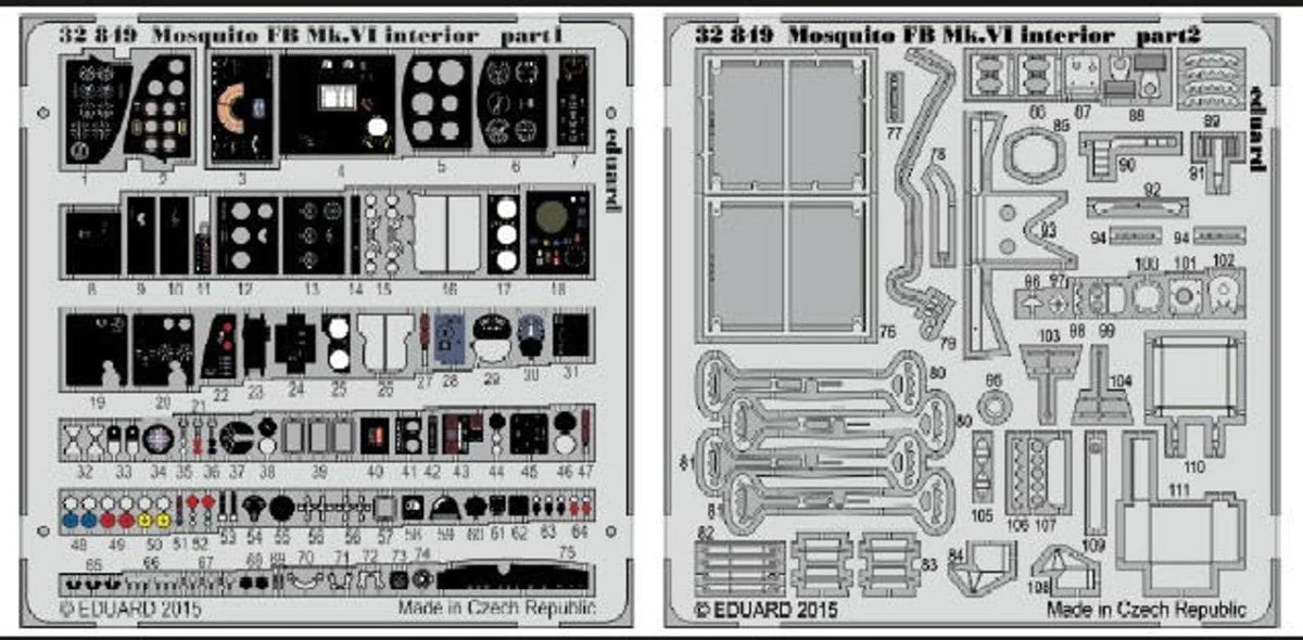Eduard 1/32 Eduard Mosquito Mk FB VI Interior for TAM (Pre-Painted)