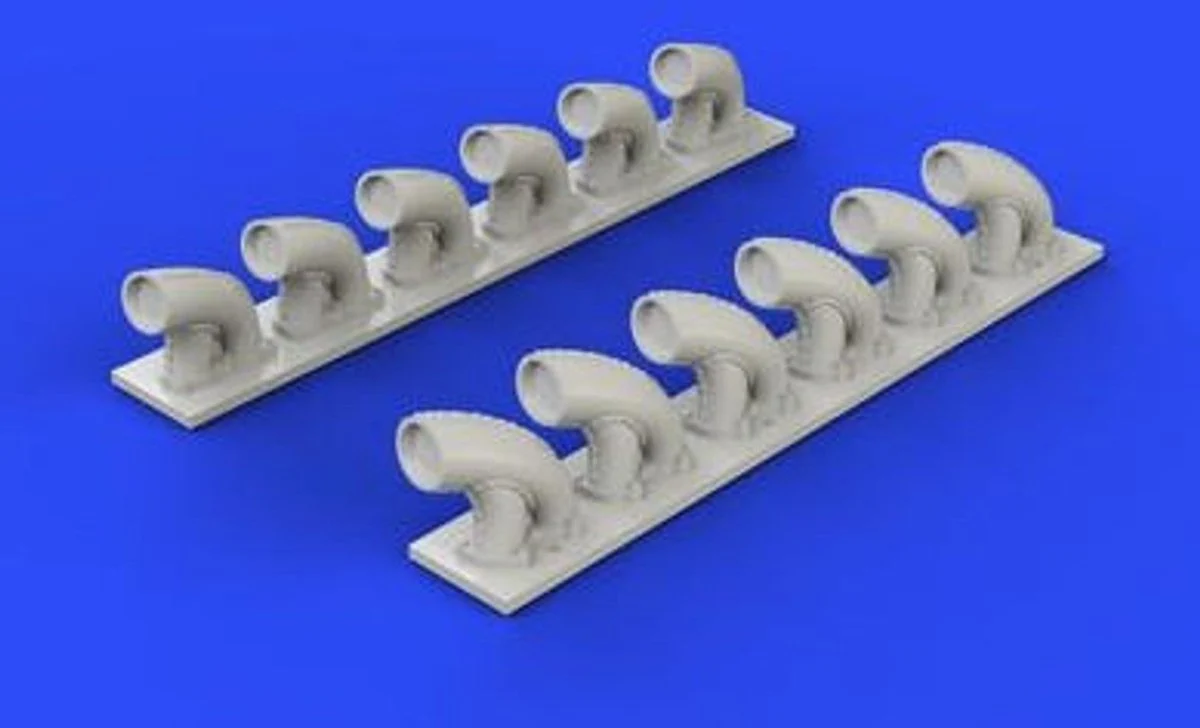 Eduard 1/32 Eduard P39Q/N Exhaust Stacks for KTY (Resin)