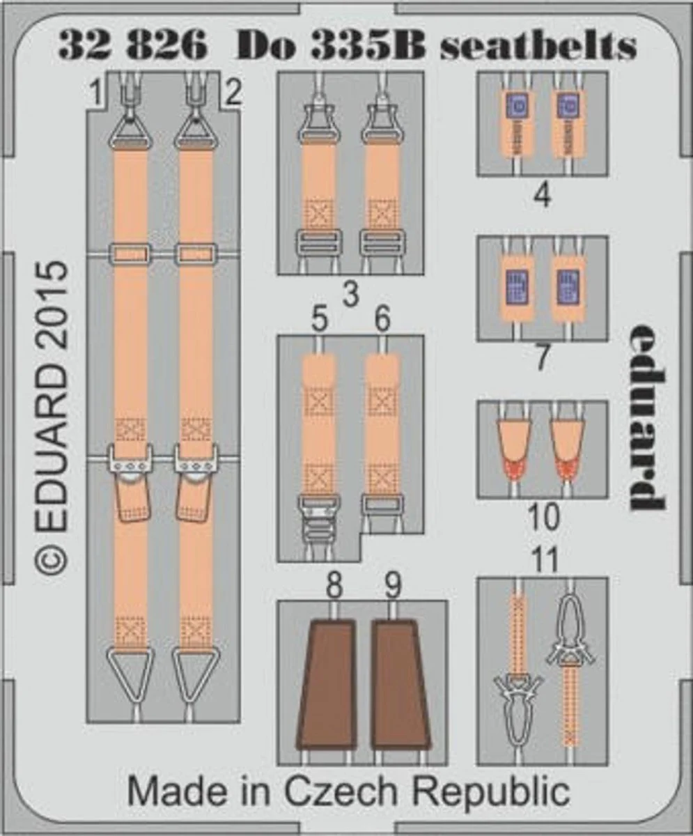 Eduard 1/32 Eduard Seatbelts Do335B for MEN (Pre-Painted)