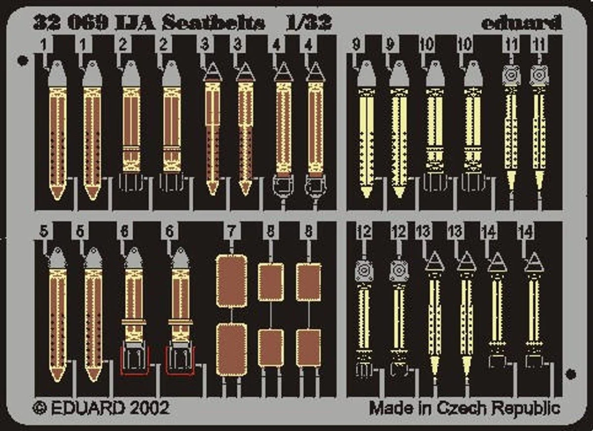 Eduard 1/32 Eduard Seatbelts IJA (Pre-Painted)