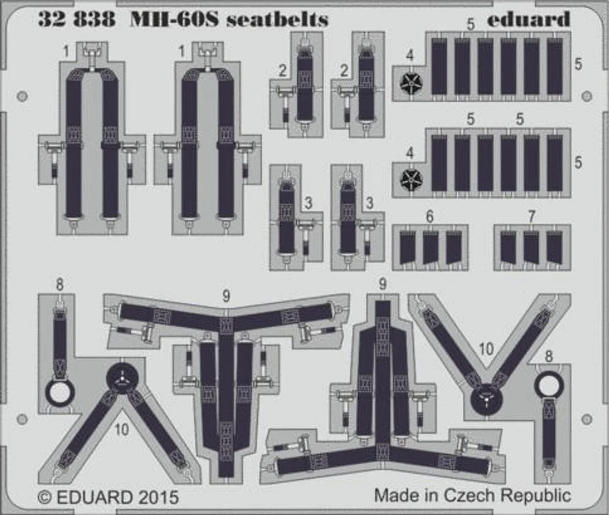 Eduard 1/32 Eduard Seatbelts MH60S for ACY (Pre-Painted)