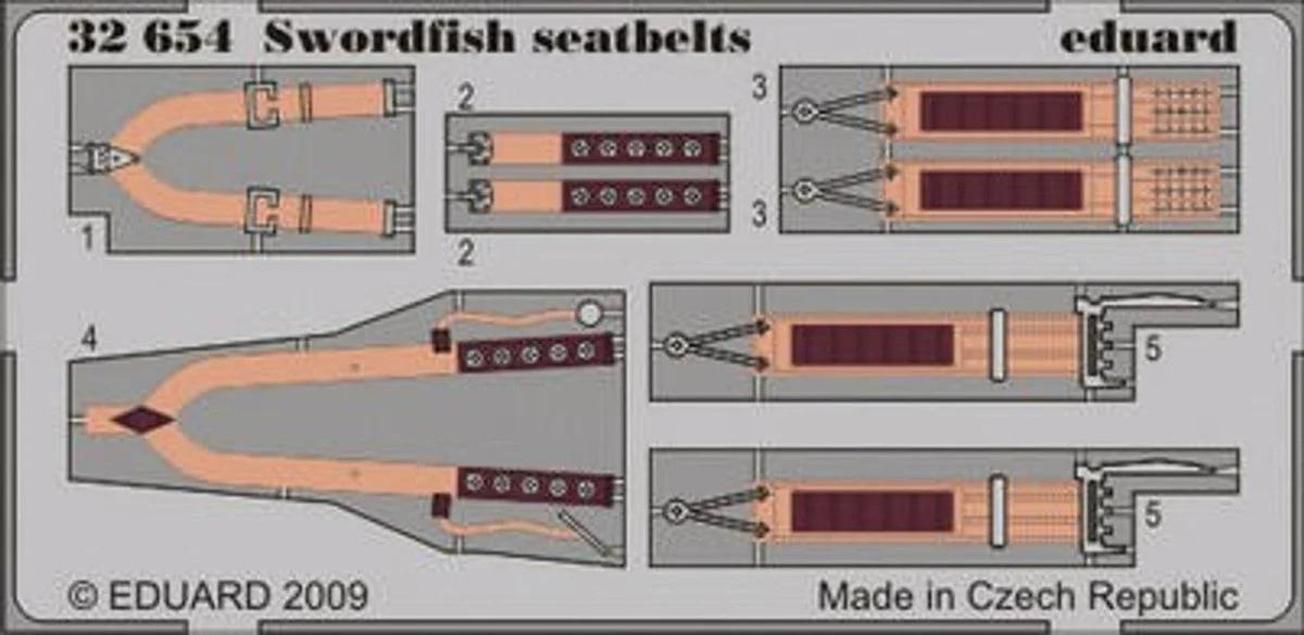 Eduard 1/32 Eduard Seatbelts Swordfish for TRP (Pre-Painted)