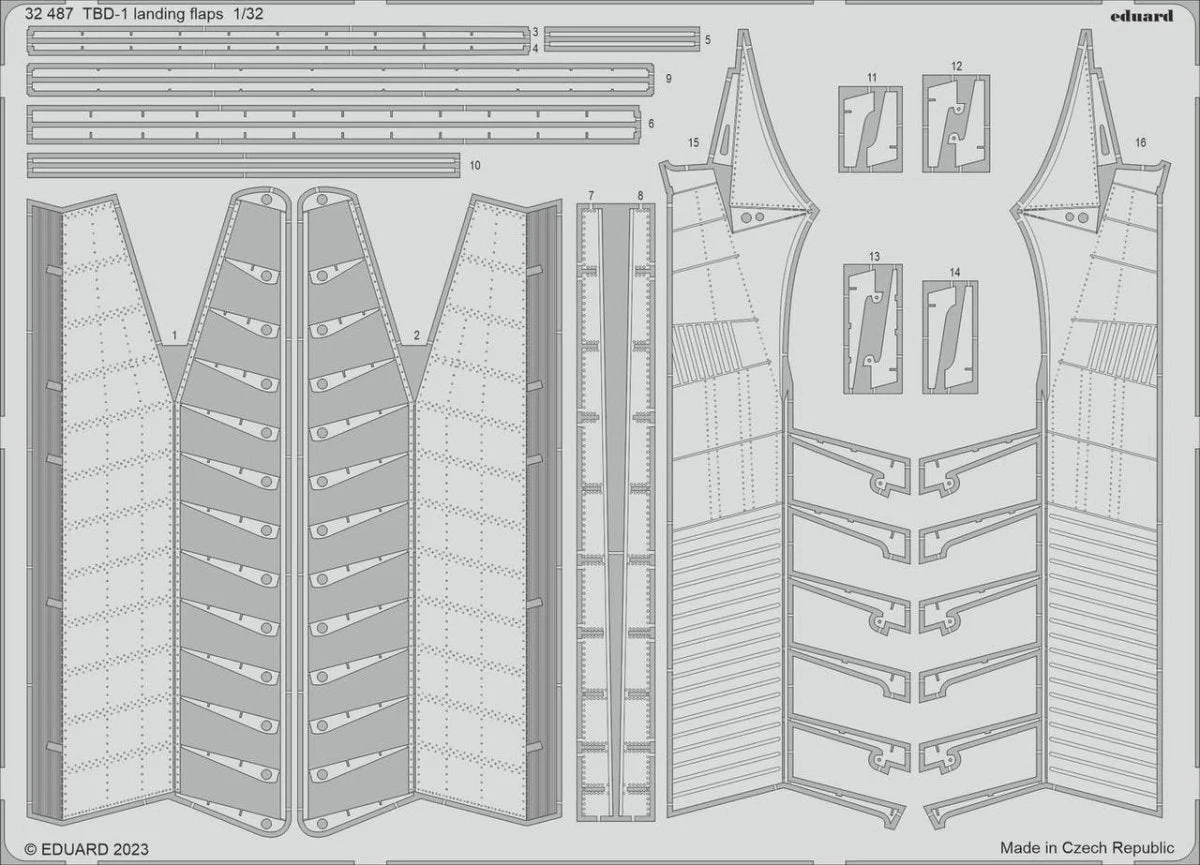 Eduard 1/32 Eduard TBD-1 landing flaps