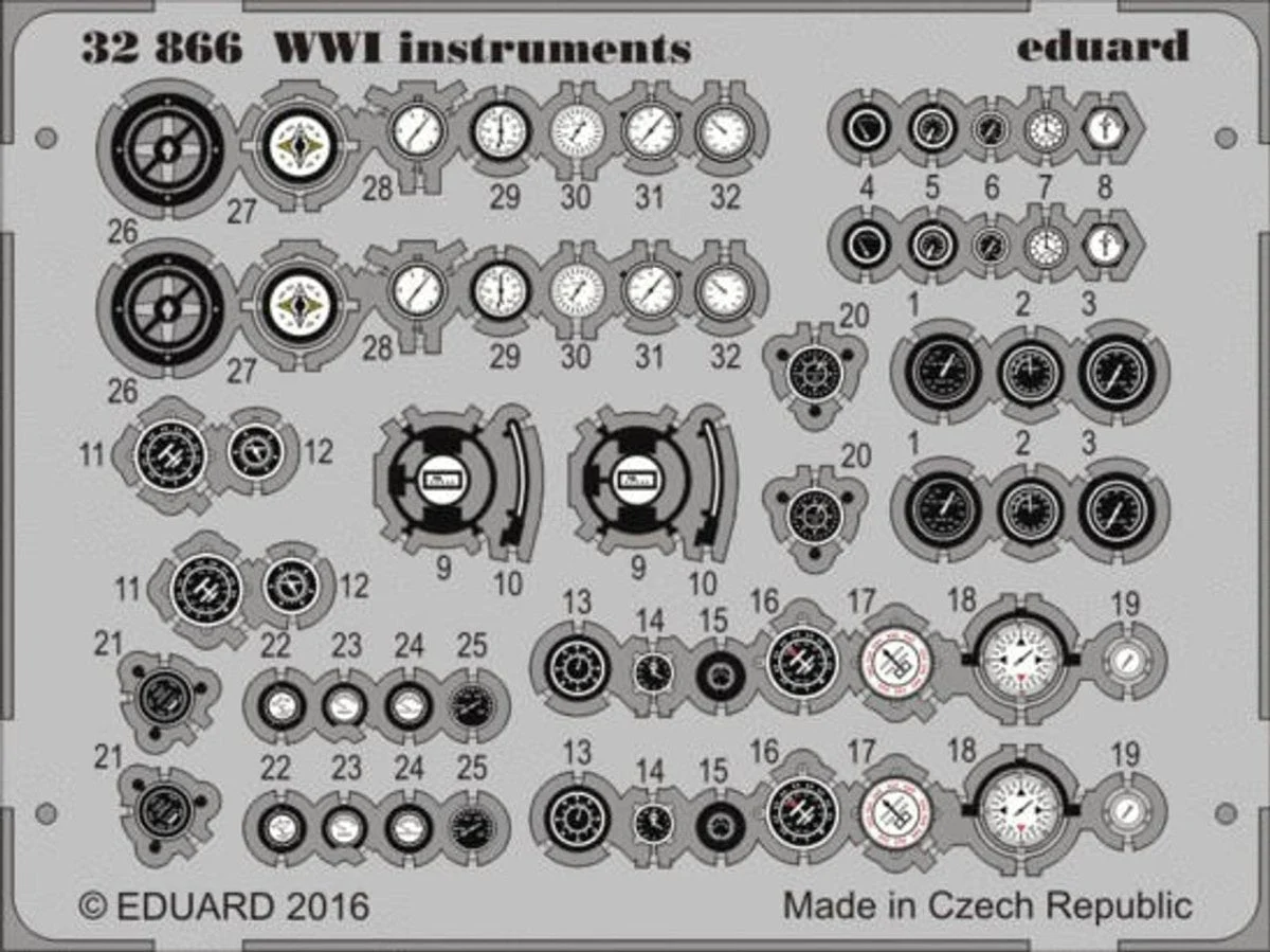 Eduard 1/32 Eduard WWI Instruments (Pre-Painted)