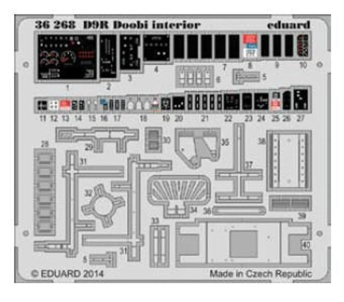 Eduard 1/35 Eduard Armor Doobi Interior for MEN (Pre-Painted)